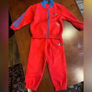 AdidasxLego track jacket and pants set for boys 5T